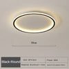 Nordic Minimalist LED Ceiling Light for Bedroom Living Room Aisle Study Room Balcony Circular Remote Control Lighting Chandelier