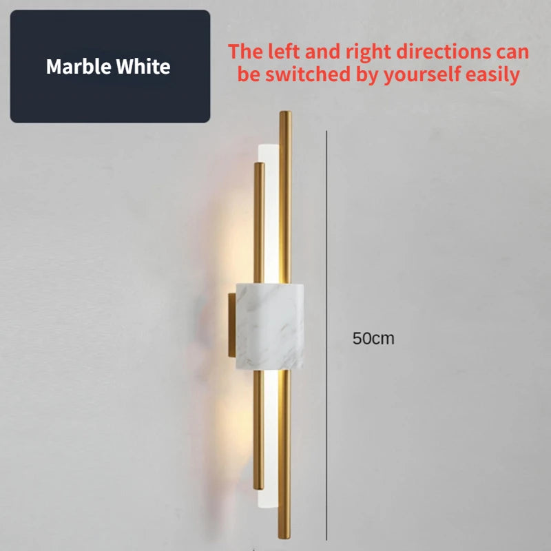 Led Wall Lamp for Bedroom Bedside Living Room Hallway Aisle Sconce Lighting Bathroom Decoration Background Lights Modern Nordic