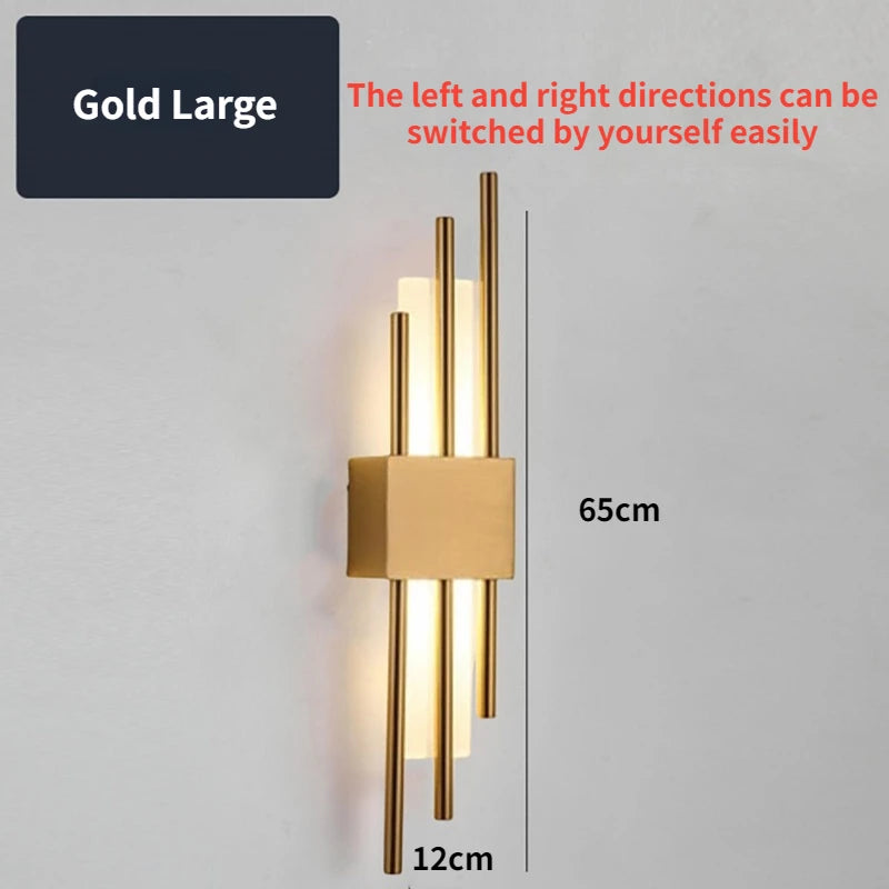 Led Wall Lamp for Bedroom Bedside Living Room Hallway Aisle Sconce Lighting Bathroom Decoration Background Lights Modern Nordic