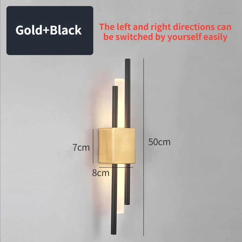 Led Wall Lamp for Bedroom Bedside Living Room Hallway Aisle Sconce Lighting Bathroom Decoration Background Lights Modern Nordic