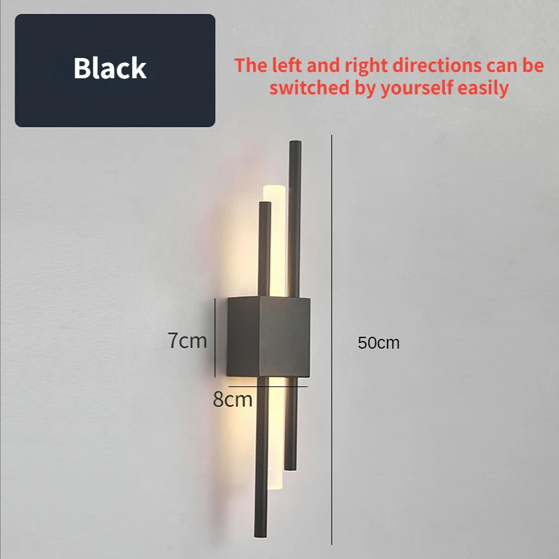 Led Wall Lamp for Bedroom Bedside Living Room Hallway Aisle Sconce Lighting Bathroom Decoration Background Lights Modern Nordic